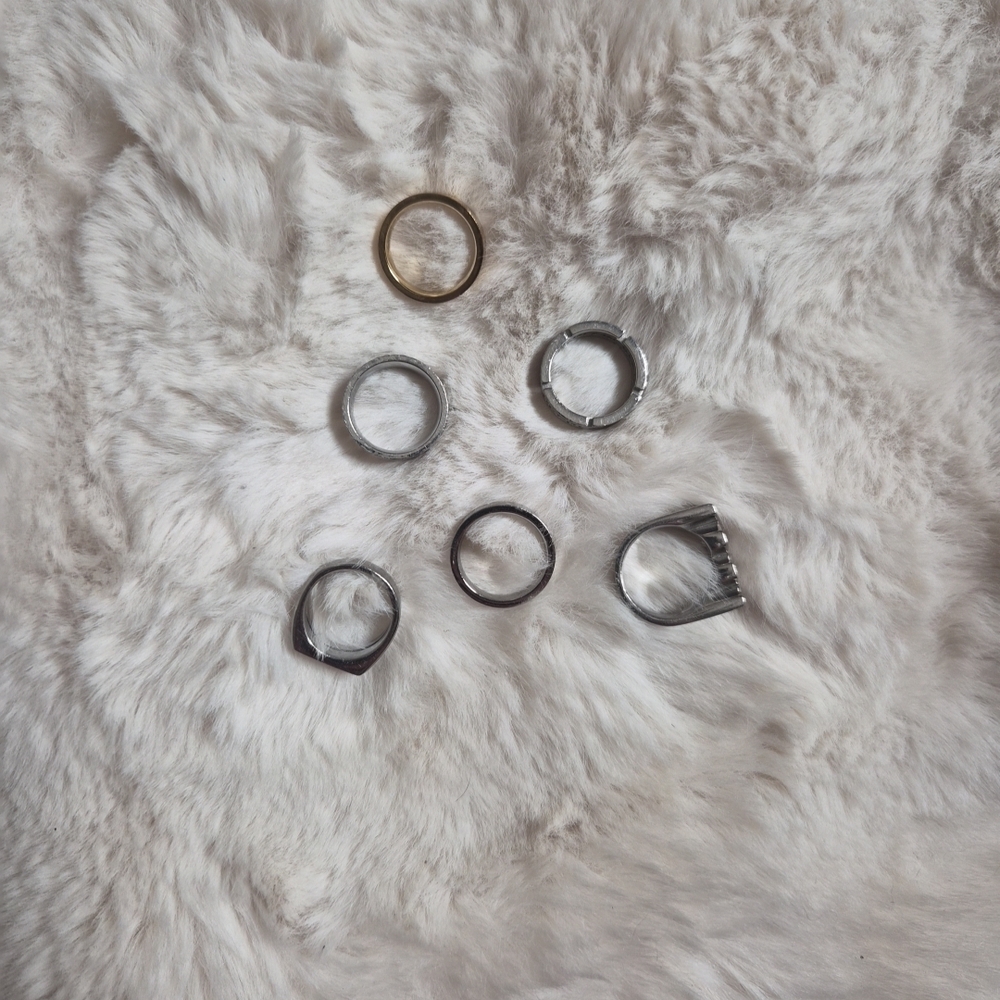Vitaly Ring Bundle Lot Stainless Steel Silver Tone Gold Tone Streetwear Punk Roc